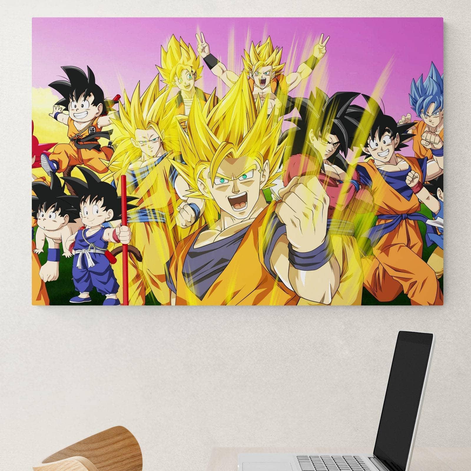 Tableau Dragon Ball Goku La Famille - Montableaudeco