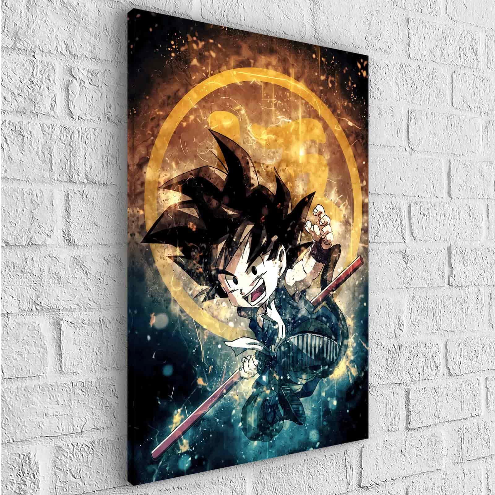 Tableau Dragon Ball Sangoku L'enfant - Montableaudeco