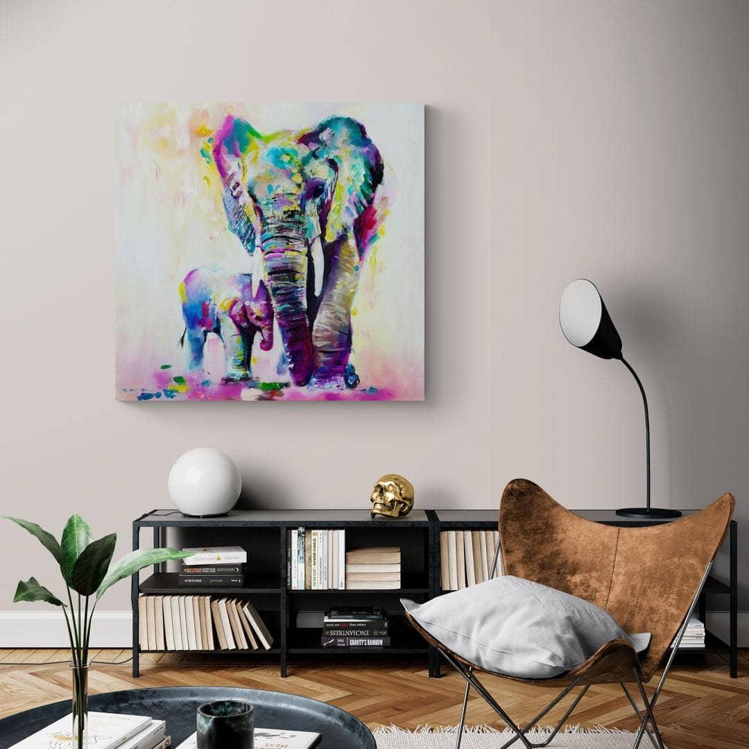 Tableau Eléphant L'Aquarelle - Montableaudeco