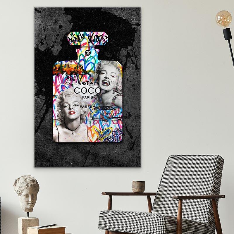 Tableau Fashion Monroe et Coco - Montableaudeco