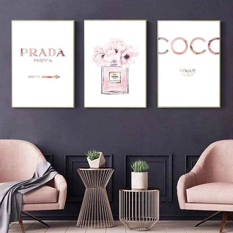 Prada and Coco Chanel Fashion Painting