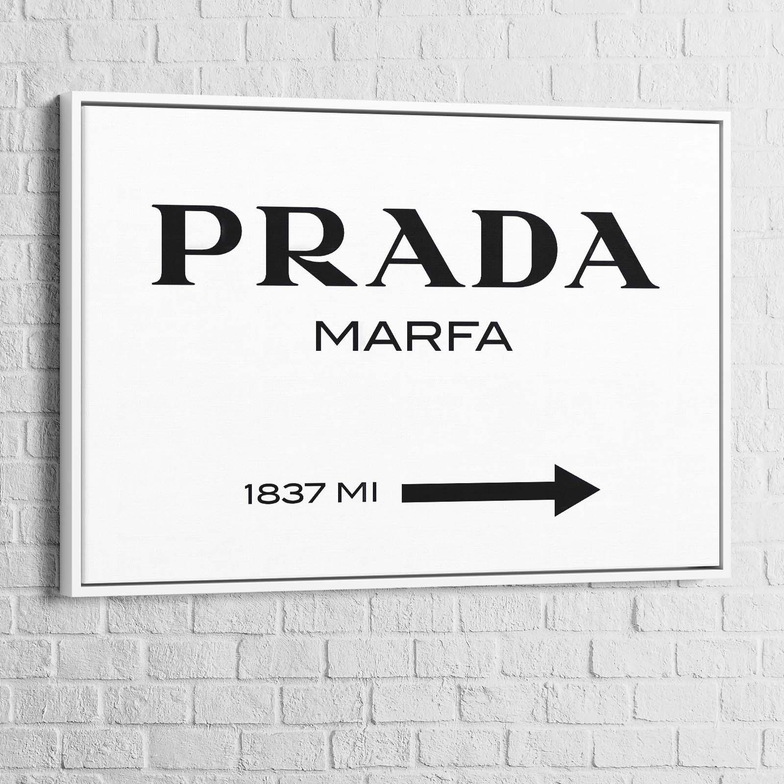 Tableau en noir et blanc Prada Marfa II