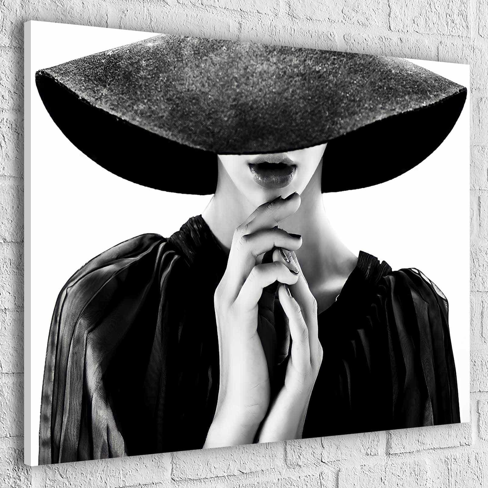 Prada Marfa ❤️ tableau aquarelle femme impression sur toile pro51