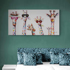 Tableau Girafe En famille - Montableaudeco