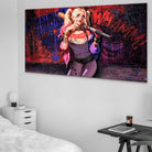 Tableau Harley Quinn Street Graffiti - Montableaudeco