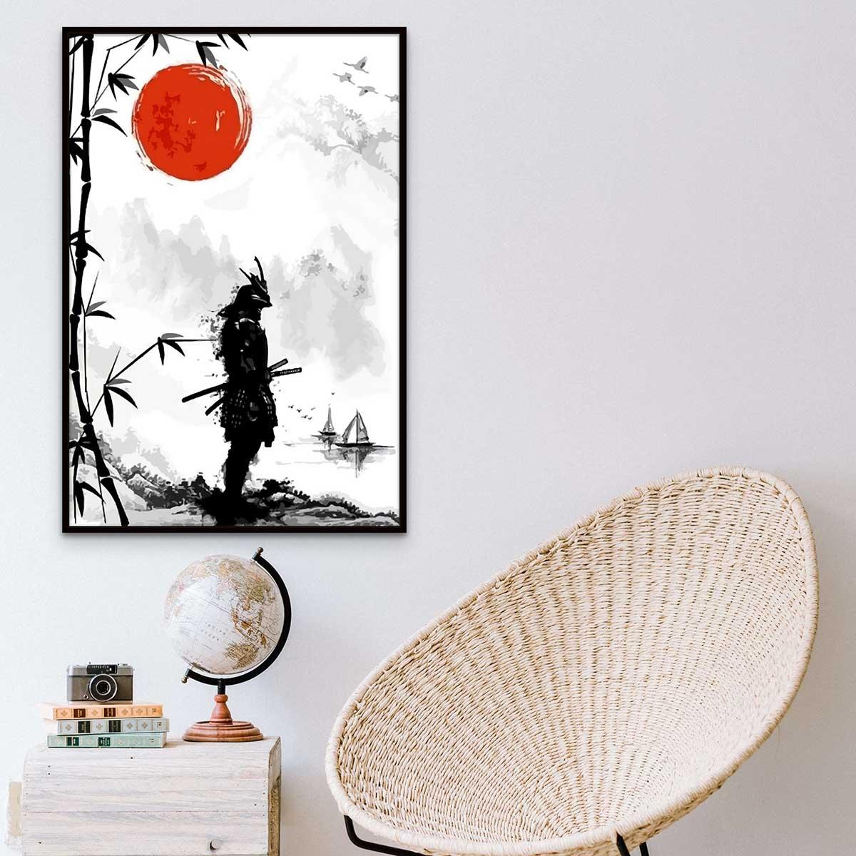 Tableau Japonais Le Samouraï - Montableaudeco