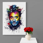 Tableau Johnny Hallyday Aquarelle - Montableaudeco