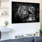 Tableau Lion En Famille - Montableaudeco