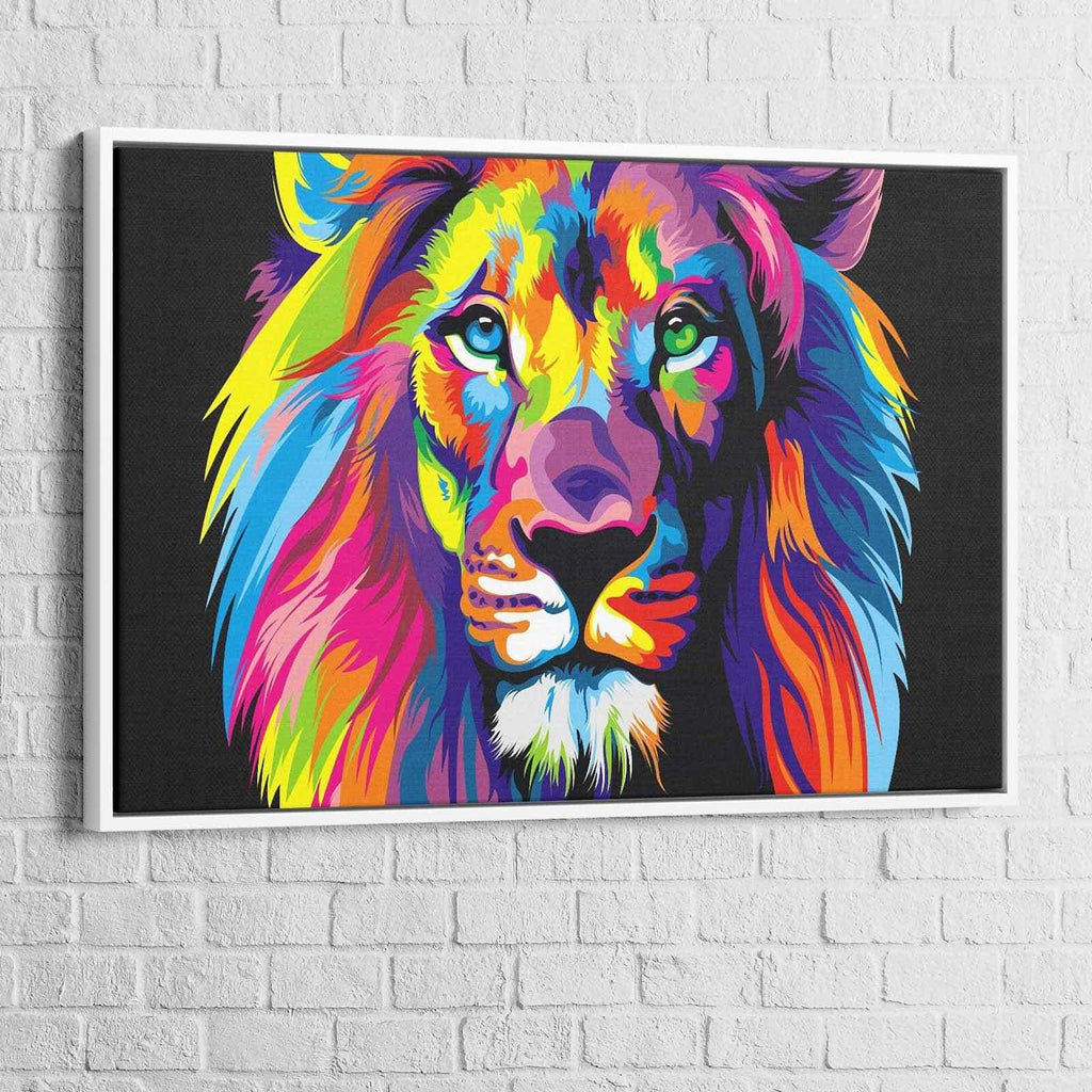 Tableau Lion Pop art - Montableaudeco