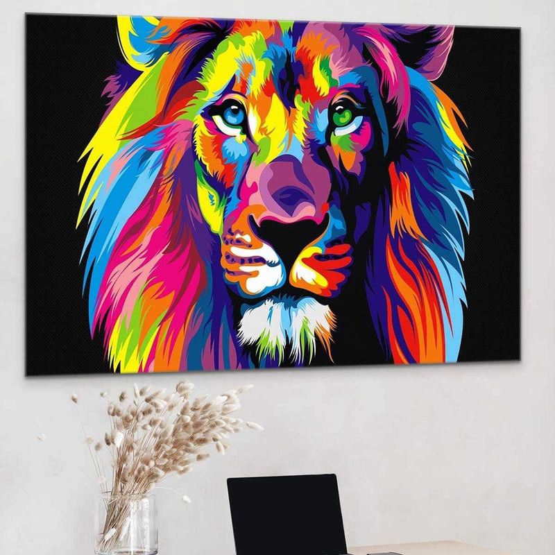Tableau lion pop art - My Poparts®
