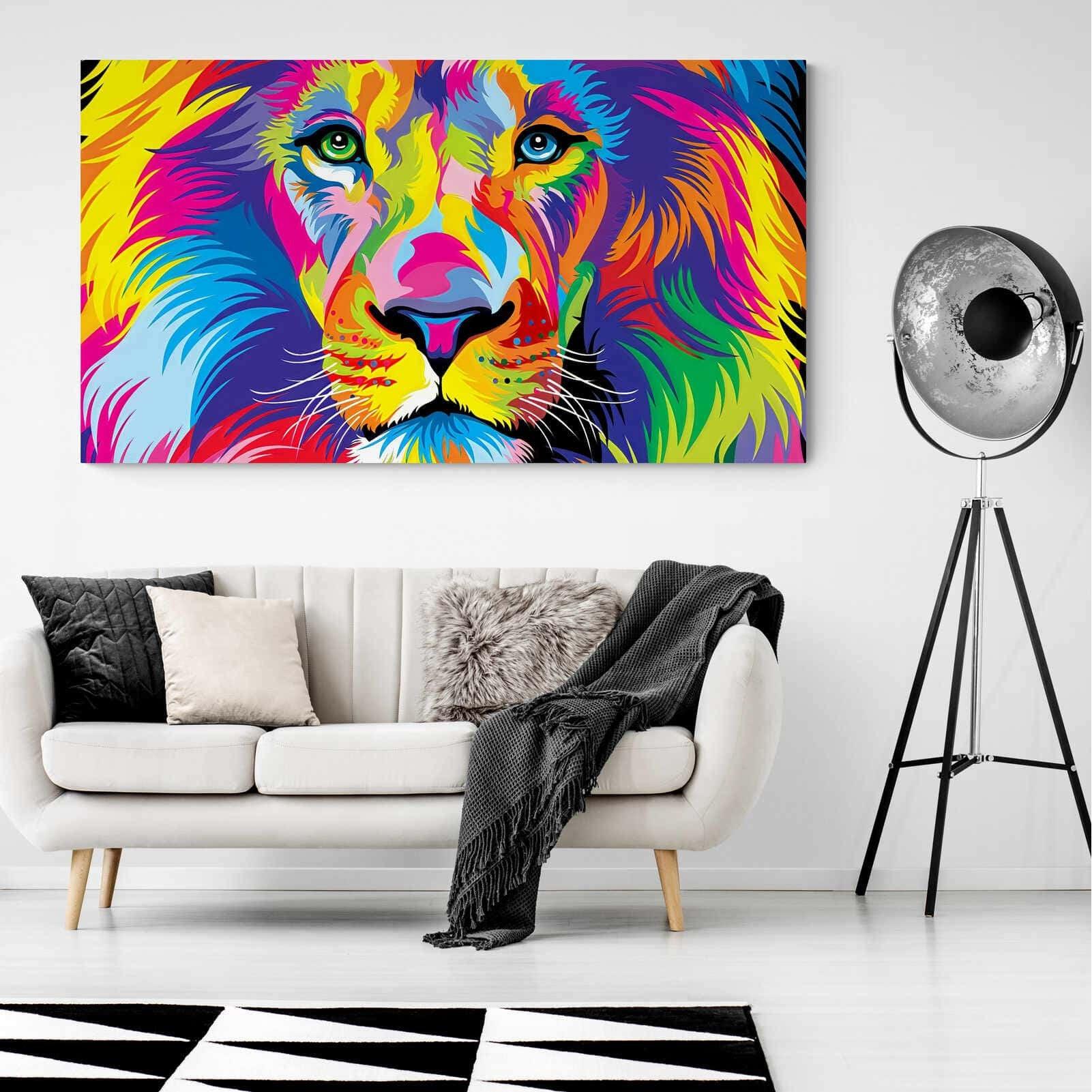 Painting Lion Pop art Portrait | Decoration at Wholesale Prices ...