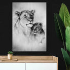 Tableau Lionne et son fils - Montableaudeco