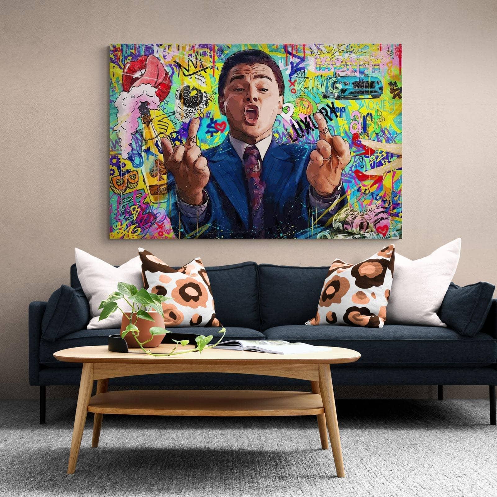 Tableau Loup de Wall Street - Montableaudeco