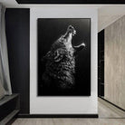 Tableau Loup Noir et Blanc - Montableaudeco