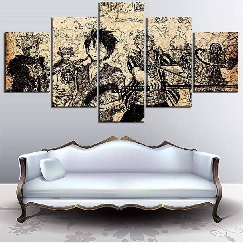 Tableau Manga One Piece Artistique BD - Montableaudeco