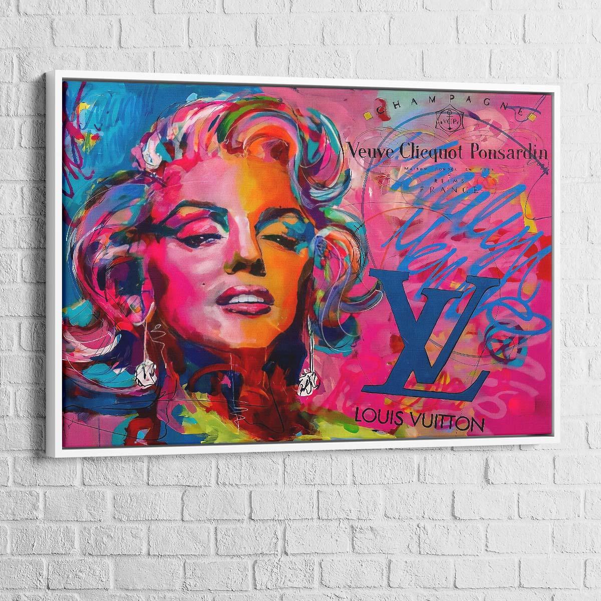 Tableau Marilyn Monroe LV Champagne - Montableaudeco