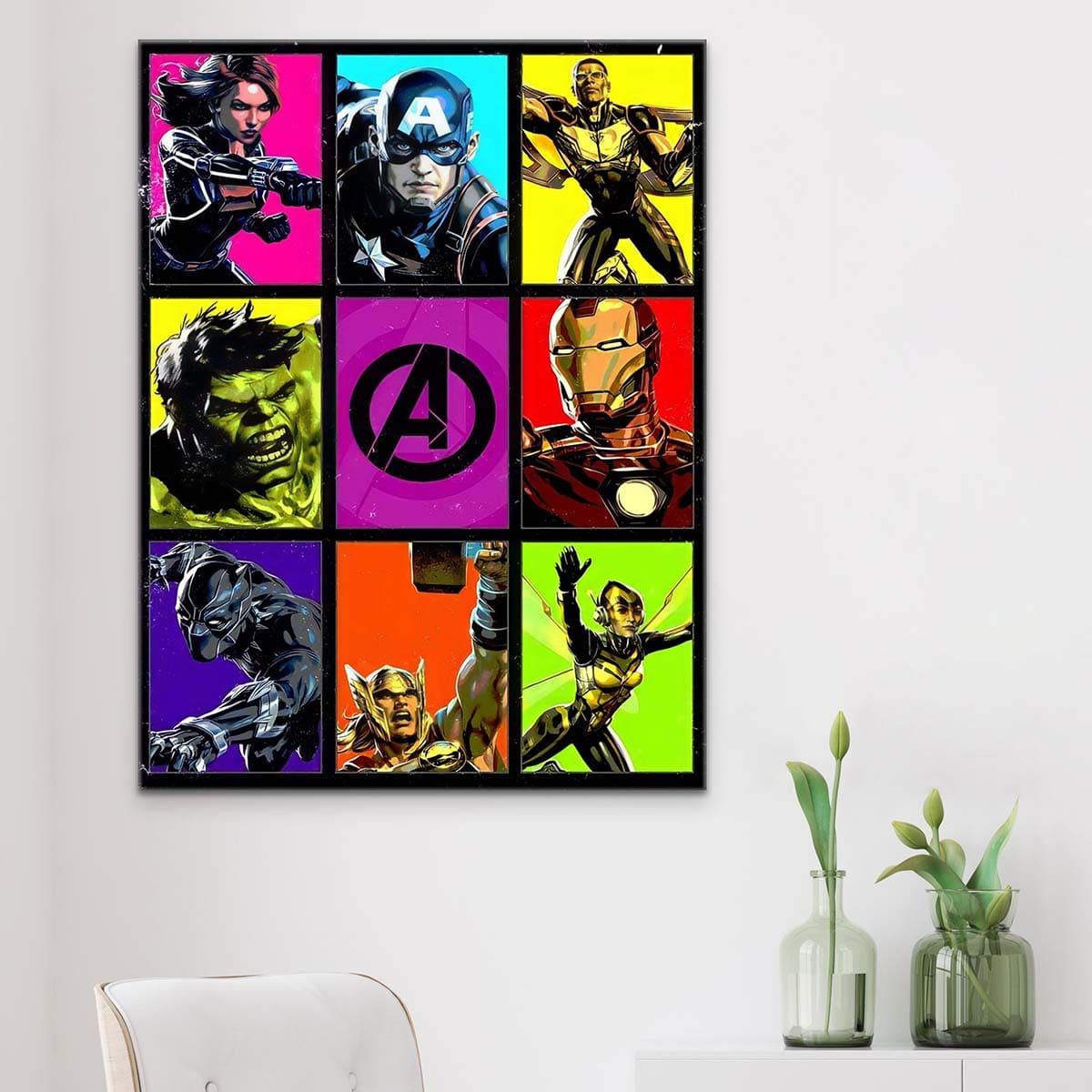 Tableau Marvel Avengers Mosaic - Montableaudeco