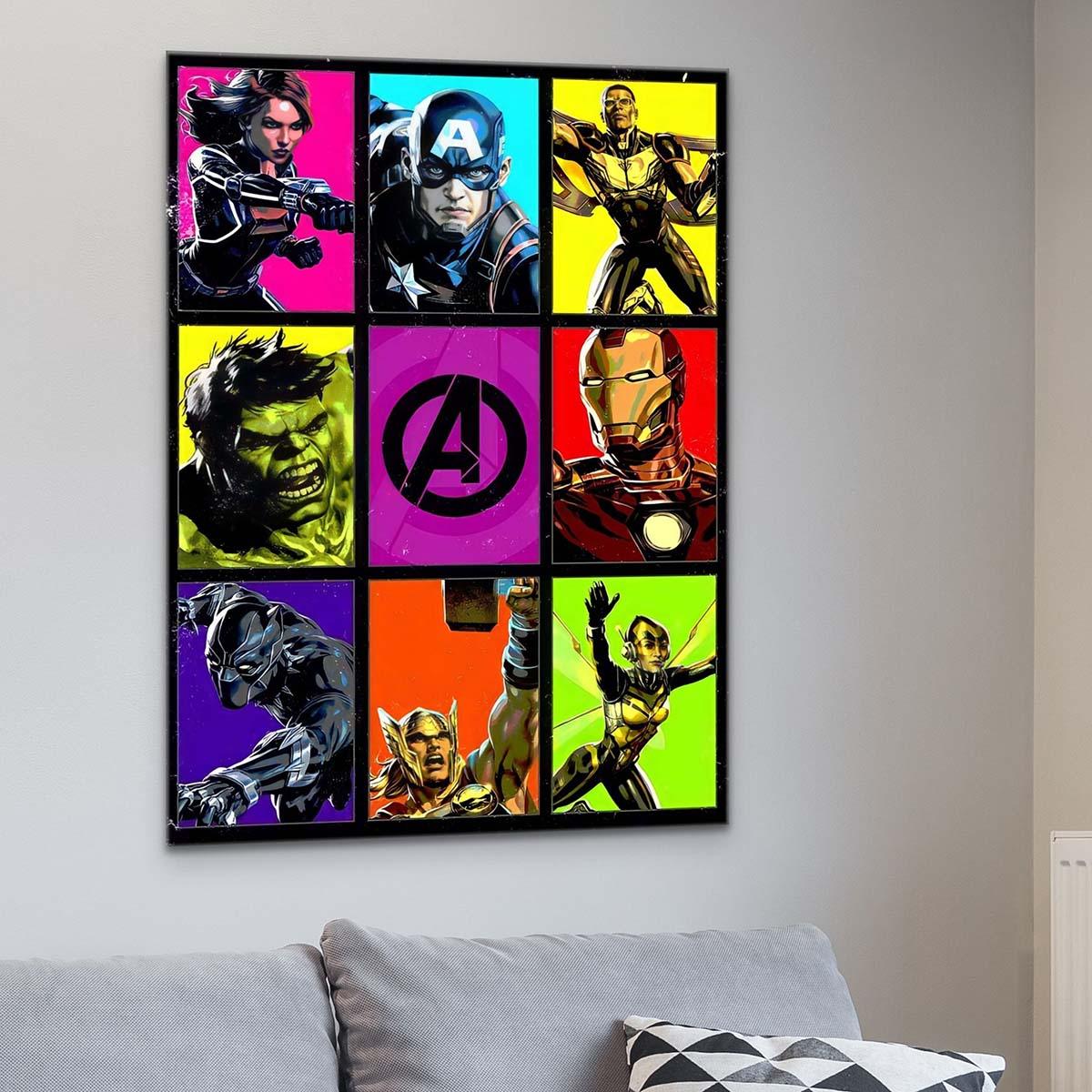 Tableau Marvel Avengers Mosaic - Montableaudeco