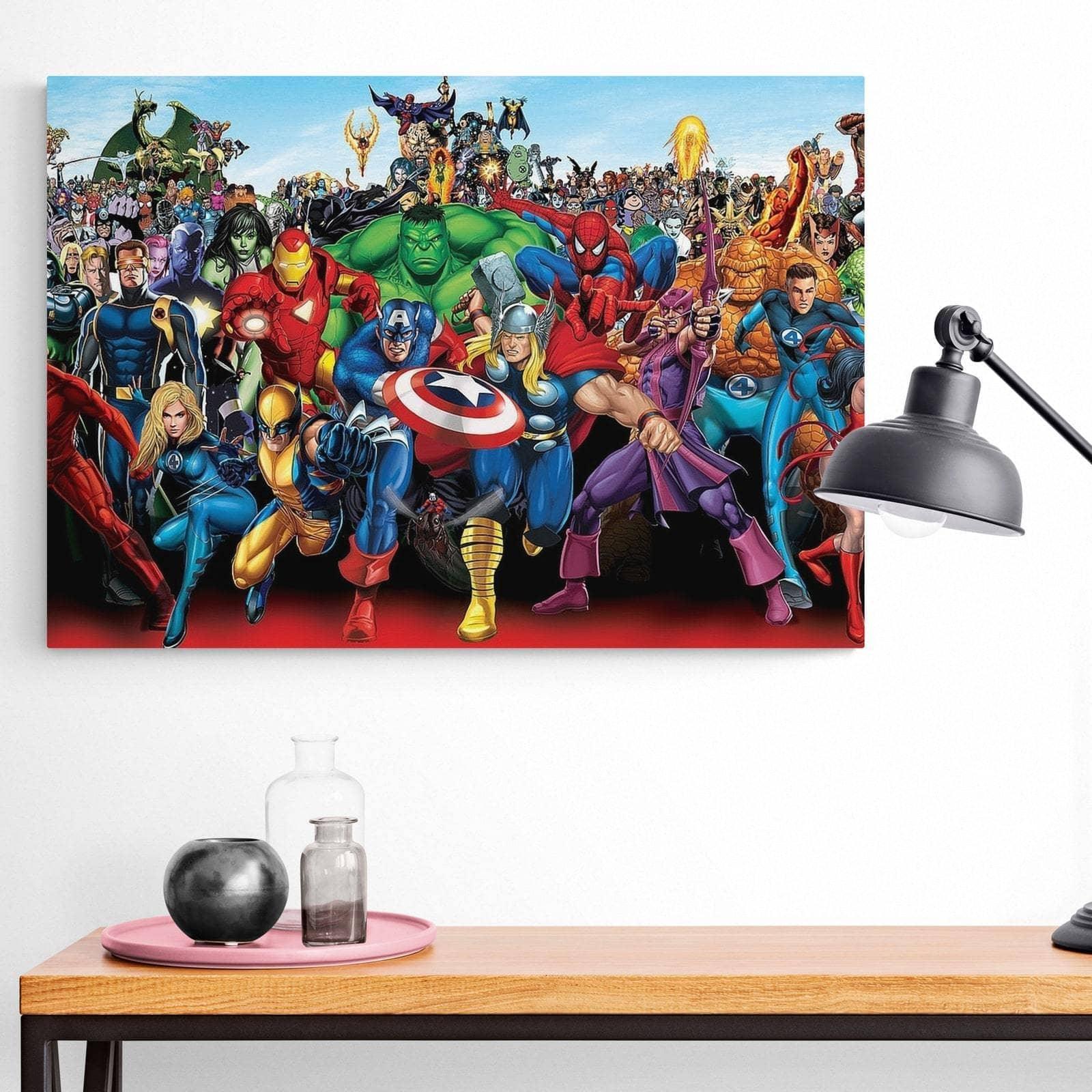 Tableau Marvel Dc Comics Les Super Héros - Montableaudeco