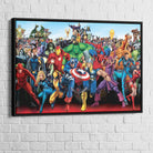 Tableau Marvel Dc Comics Les Super Héros - Montableaudeco