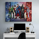 Tableau Marvel Les Super Héros BD - Montableaudeco