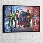 Tableau Marvel Les Super Héros BD - Montableaudeco