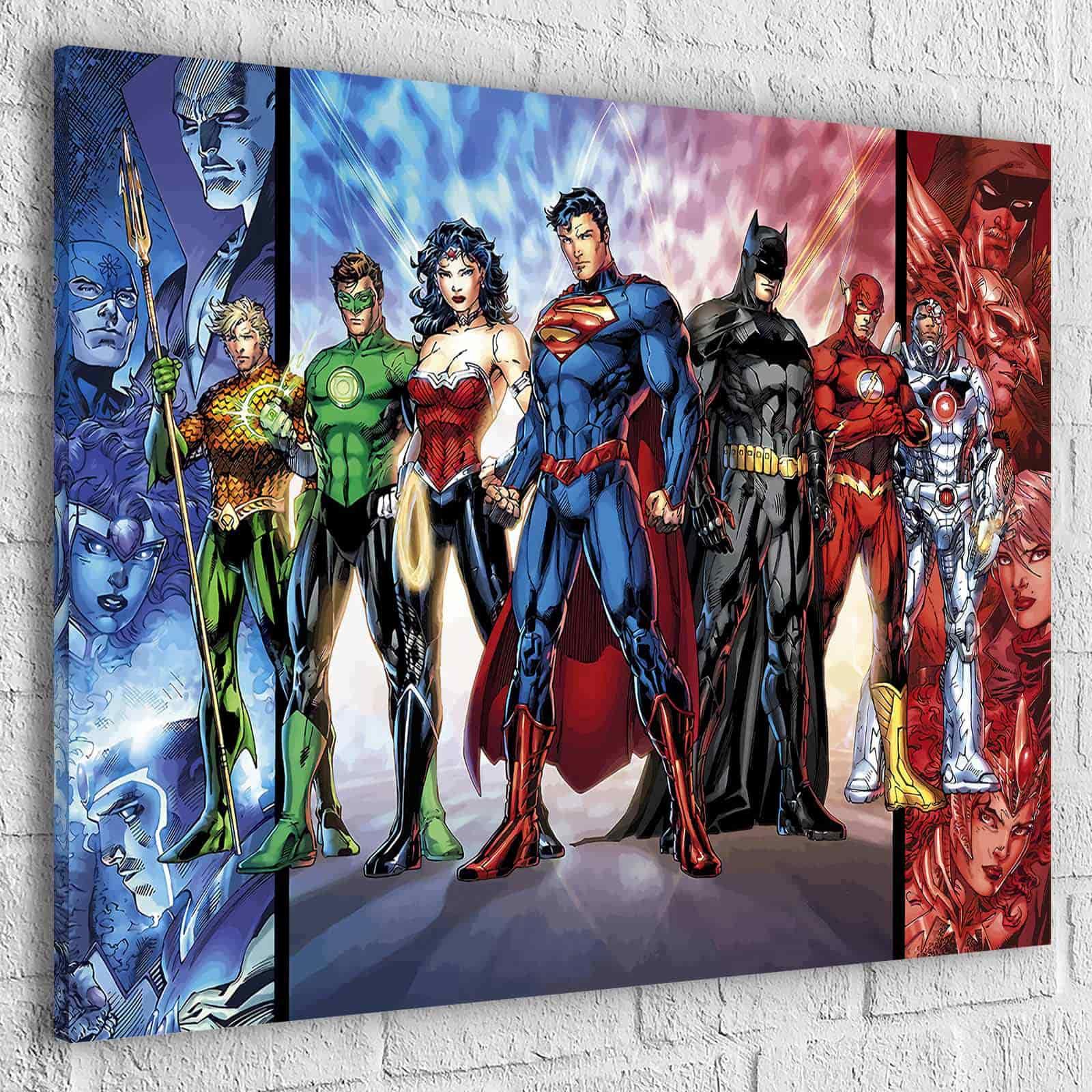 Tableau Marvel Les Super Héros BD - Montableaudeco