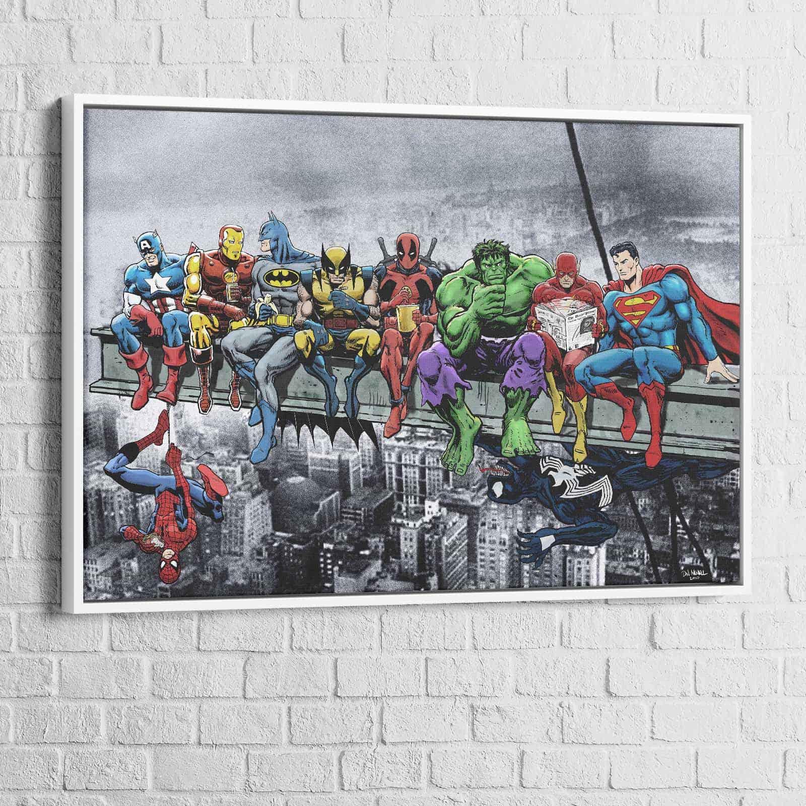 Pas de cadre Marvel Cartoon Superhero Spiderman Film Poster Avenger  Spiderman Imprimer Toile Peinture Art mural Décoration de la maison
