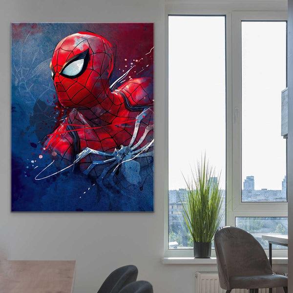 Tableau déco Spiderman effet peinture - Marvel - Tableau Deco