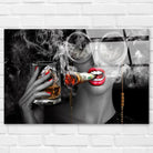 Tableau Mode Miss Drink and Smoke - Montableaudeco