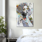 Tableau Moderne La Fille de Fleurs - Montableaudeco