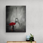 Tableau Moderne Le Parapluie Rouge - Montableaudeco