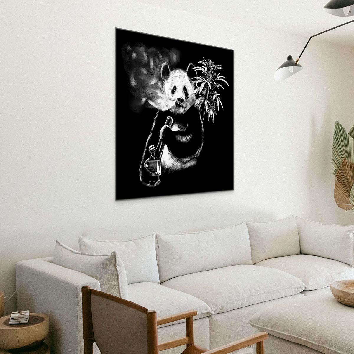 Tableau Panda Noir et Blanc - Montableaudeco