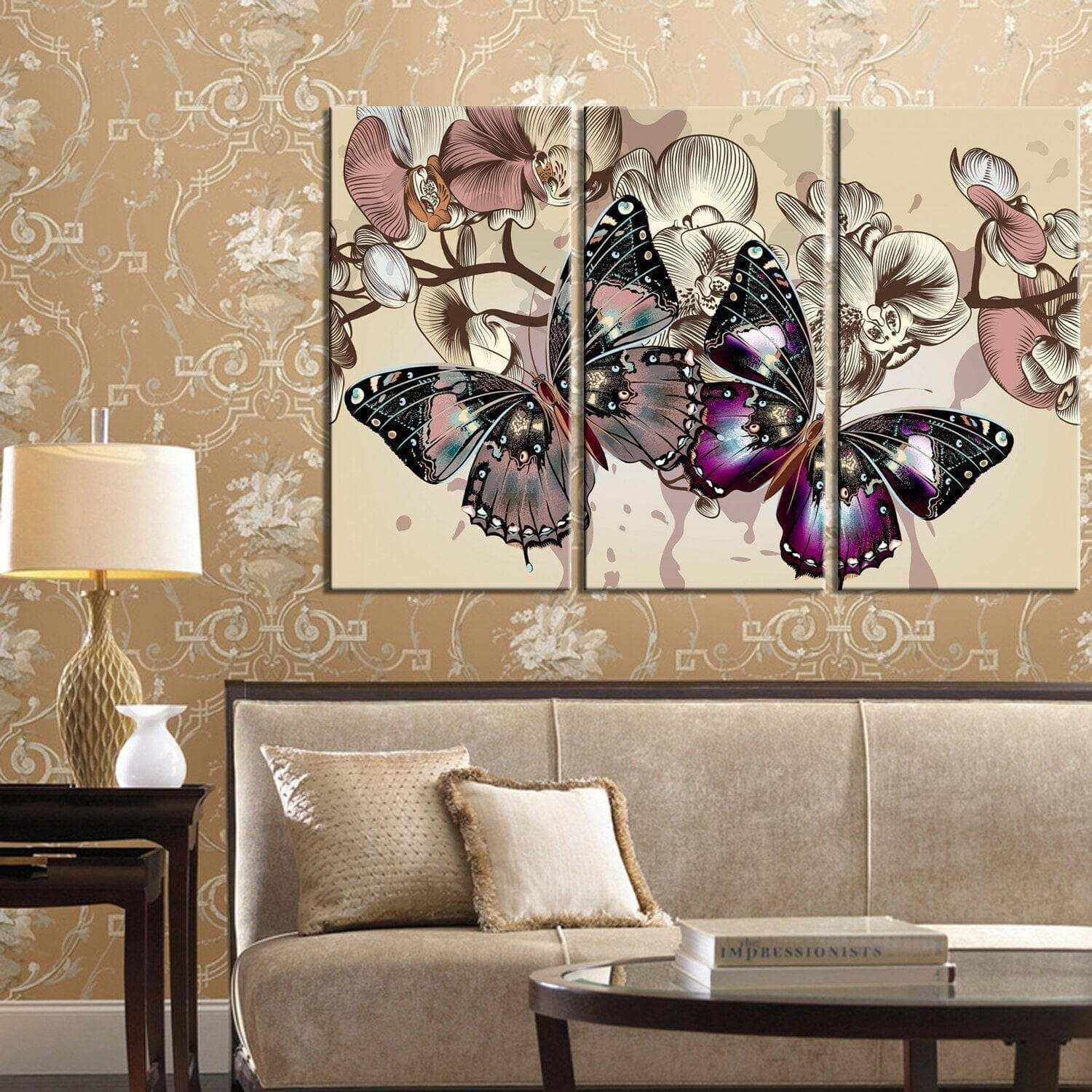 Tableau Papillon | 5 Panneaux | Profitez de L'Offre de Bienvenue -20%
