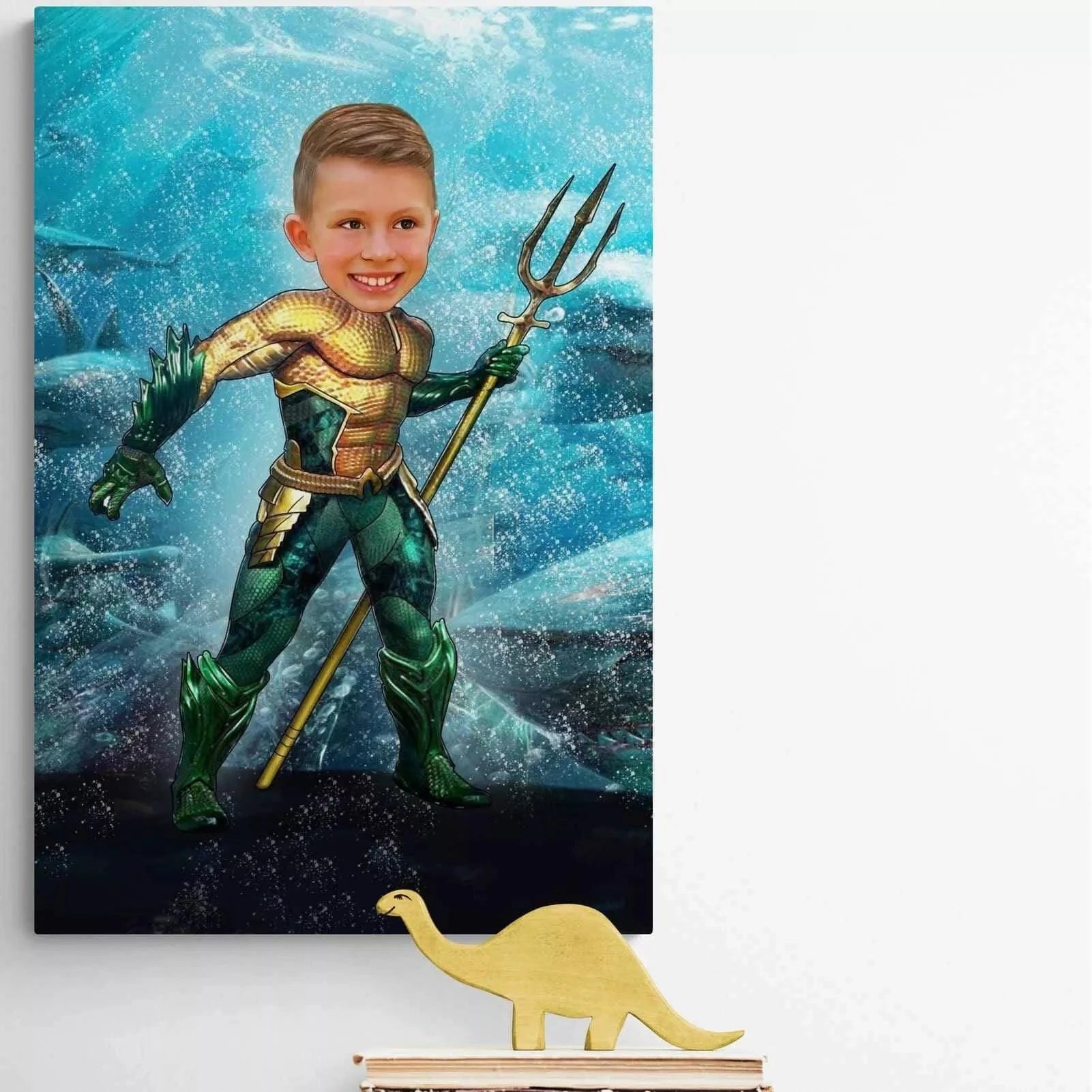 Tableau Personnalisable Super Héros AQUAMAN - Montableaudeco