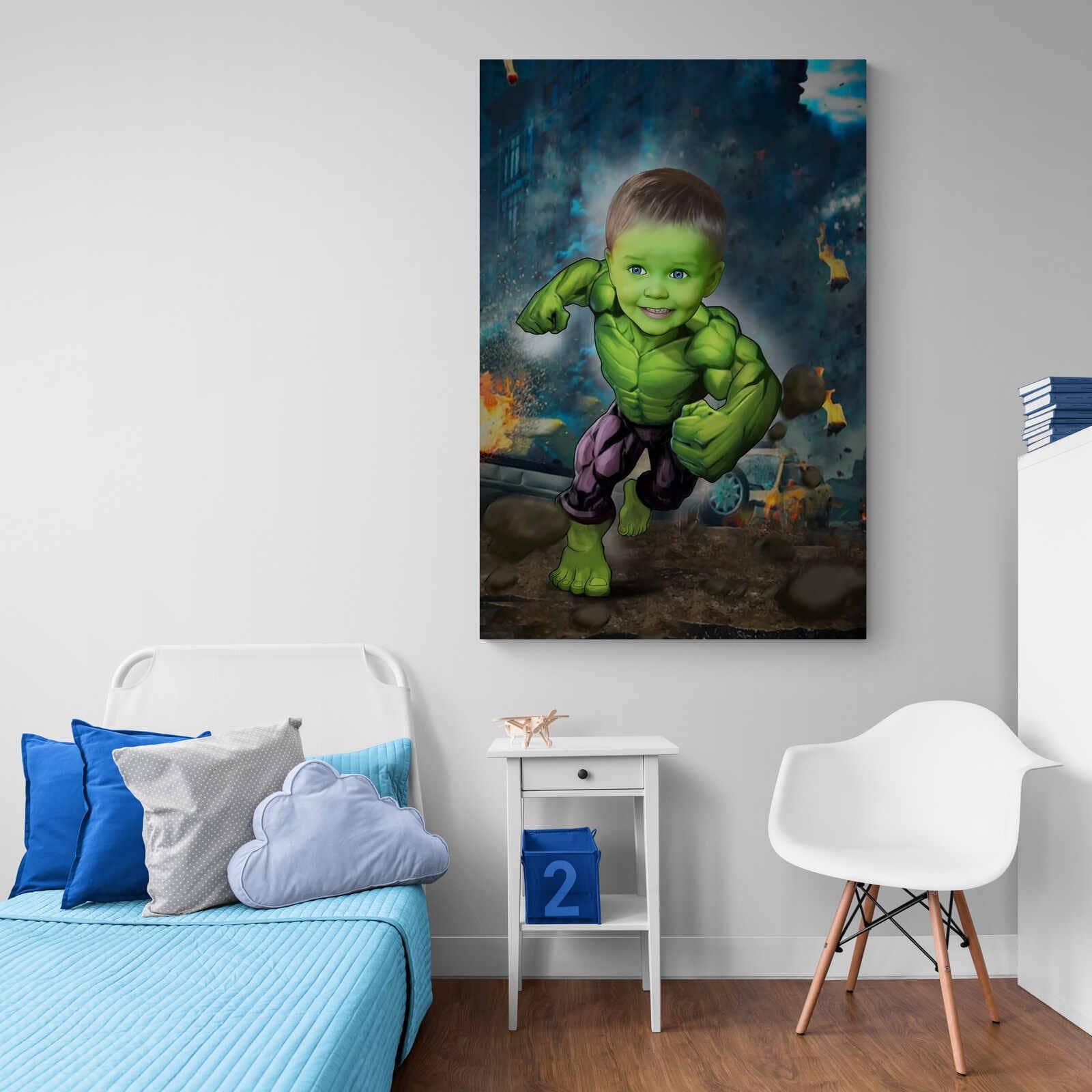 Tableau Personnalisable Super Héros HULK - Montableaudeco