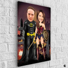 Tableau Personnalisable Super Héros Marvel 2 Personnages - Montableaudeco