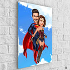 Tableau Personnalisable Super Héros Marvel 2 Personnages - Montableaudeco