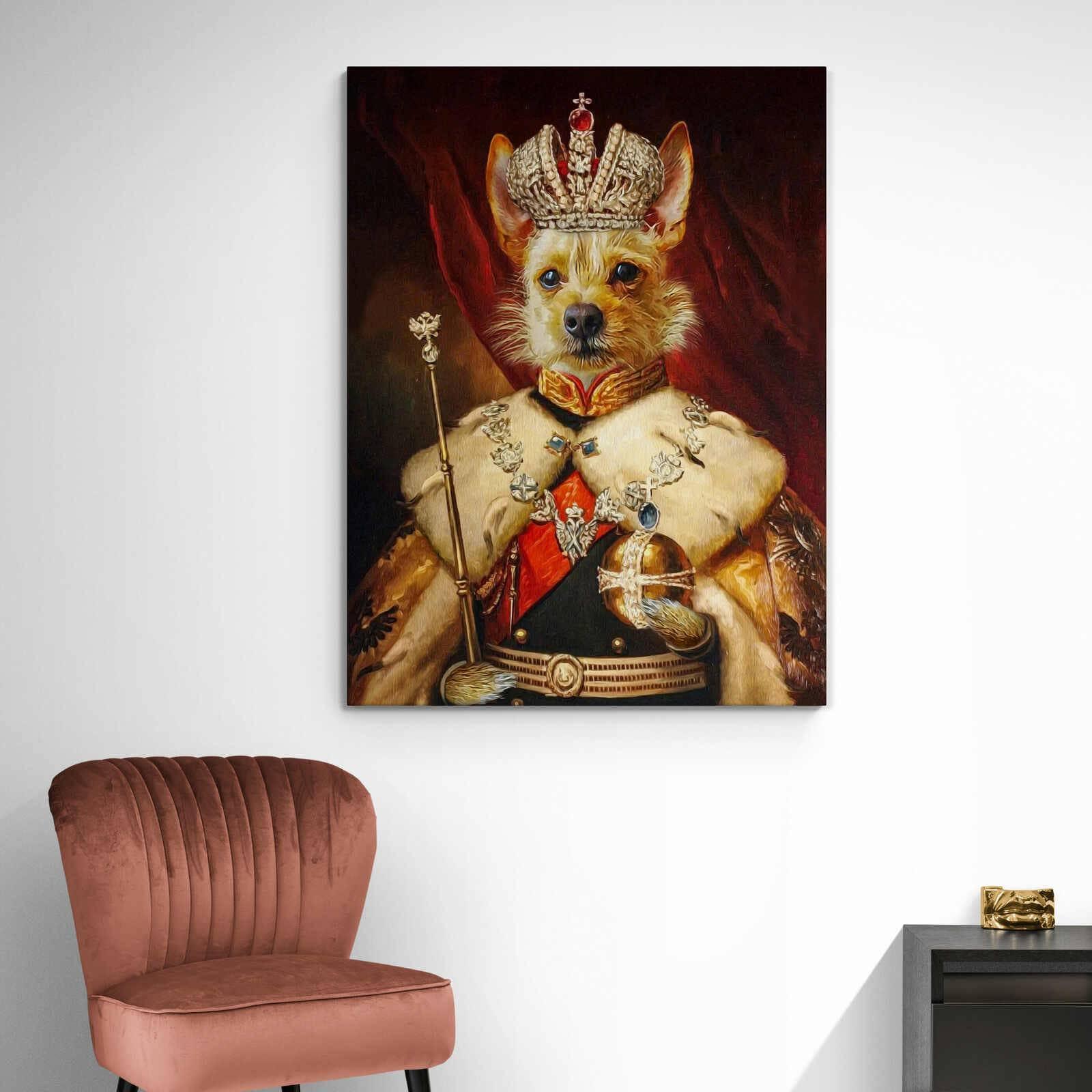 Tableau Personnalisé Chien Royal - Montableaudeco