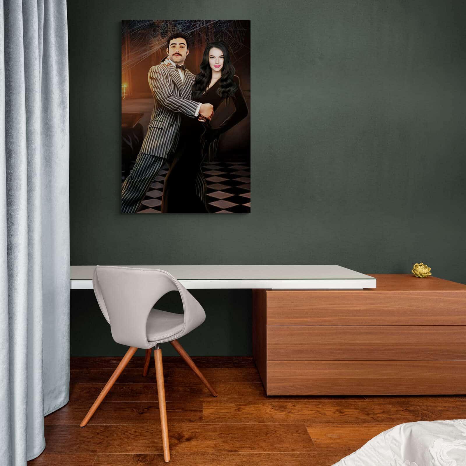 Tableau personnalisé couple Année 50 - Montableaudeco