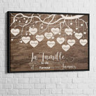 Tableau Personnalisé Famille Prénoms - Montableaudeco