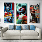 Tableau Pop Art Femme Sexy Tatoo 3 Pièces - Montableaudeco