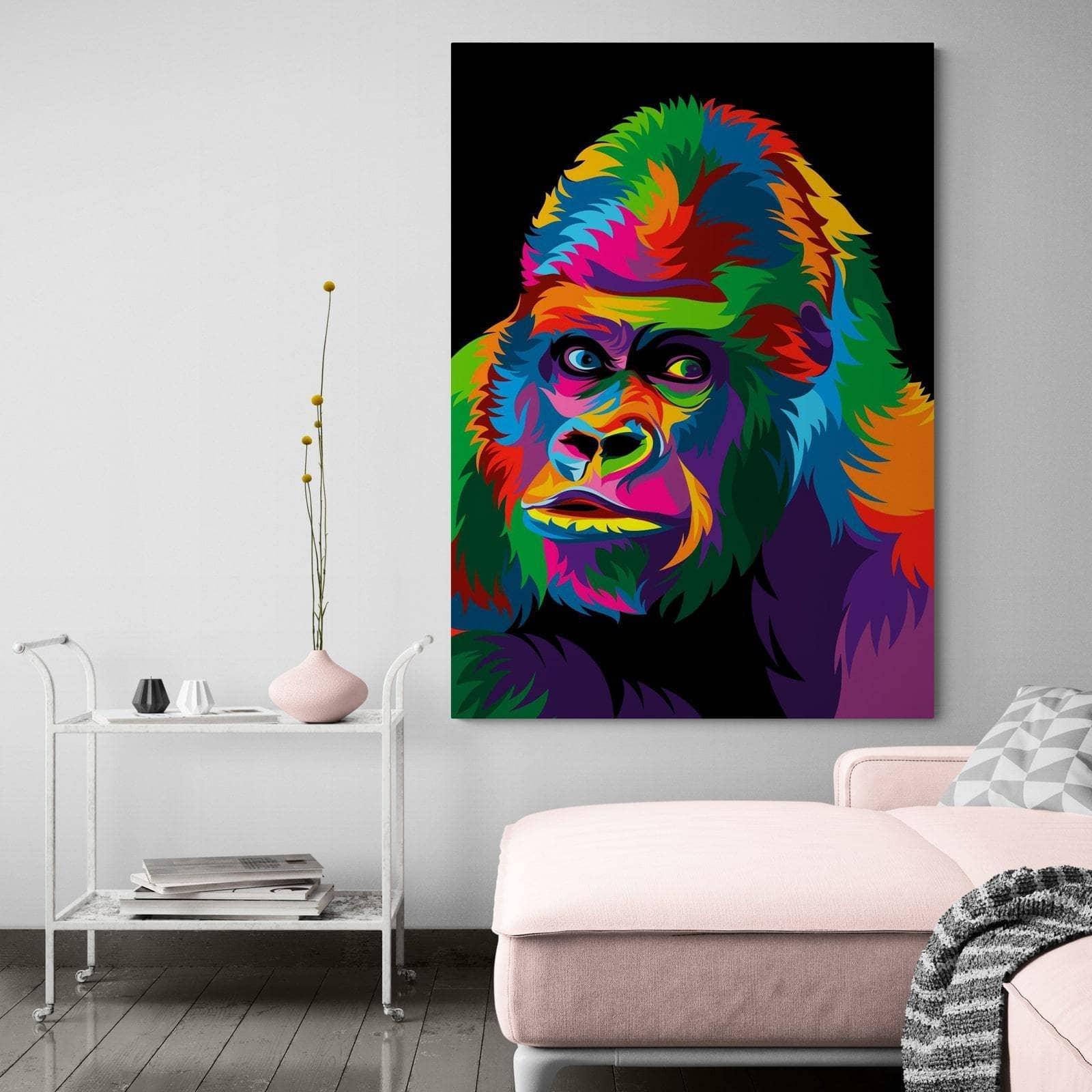 Pop Art Gorilla Painting | Decoration at a low price – Montableaudeco