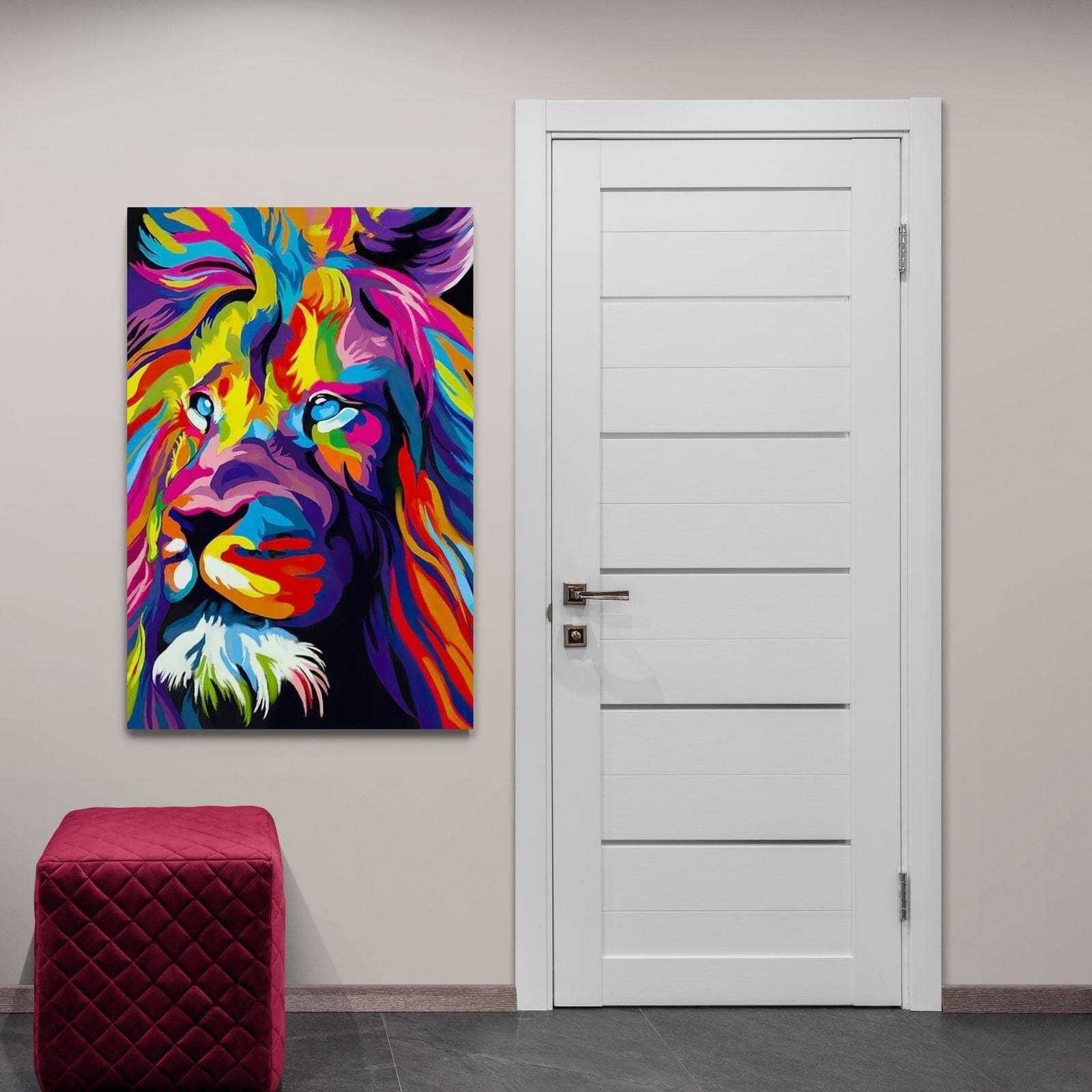 Tableau Pop Art Lion - Montableaudeco