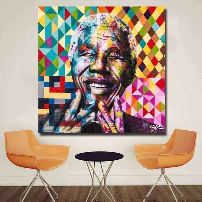 Tableau Pop Art Nelson Mandela Portrait - Montableaudeco