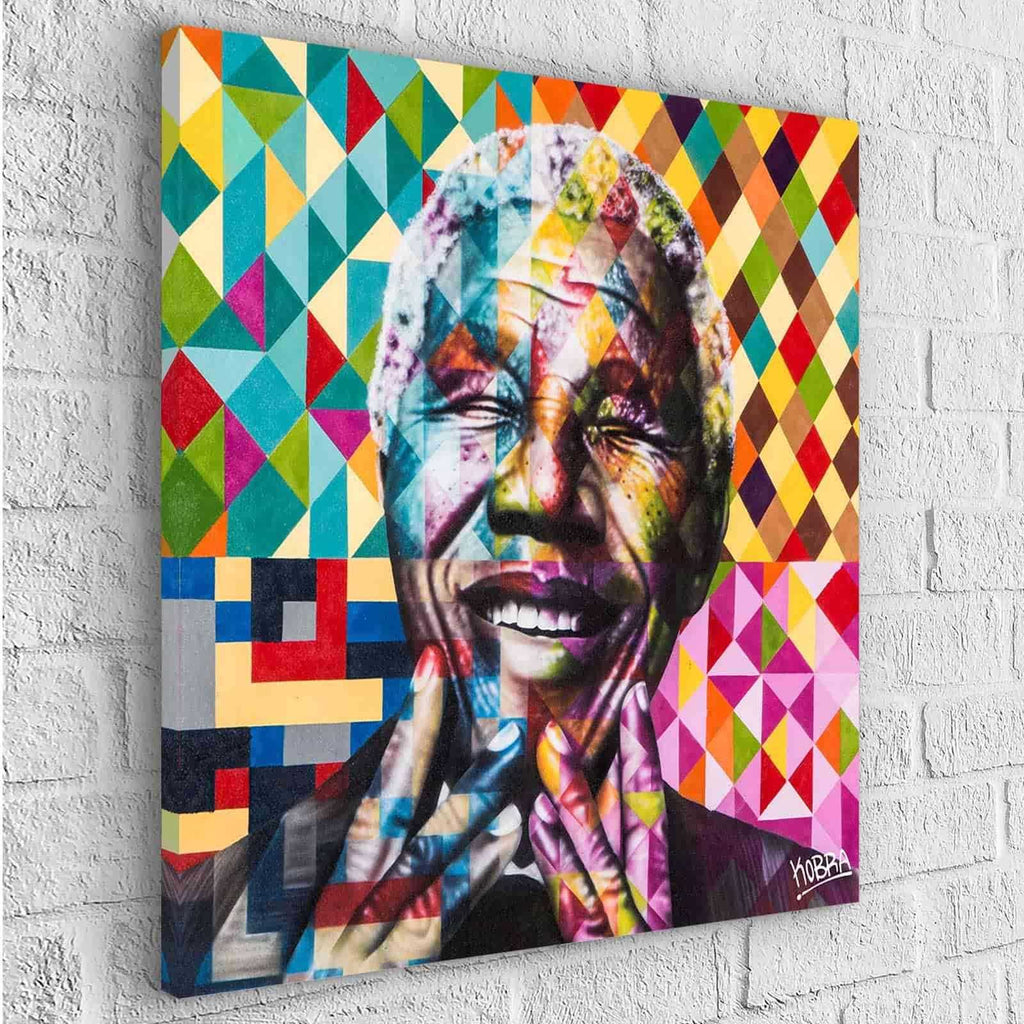 Tableau Pop Art Nelson Mandela Portrait - Montableaudeco