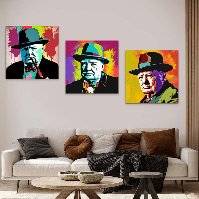 Tableau Pop Art Winston Churchill - Montableaudeco