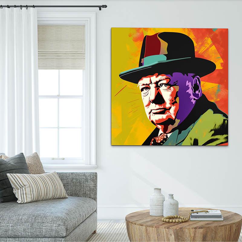 Tableau Pop Art Winston Churchill - Montableaudeco