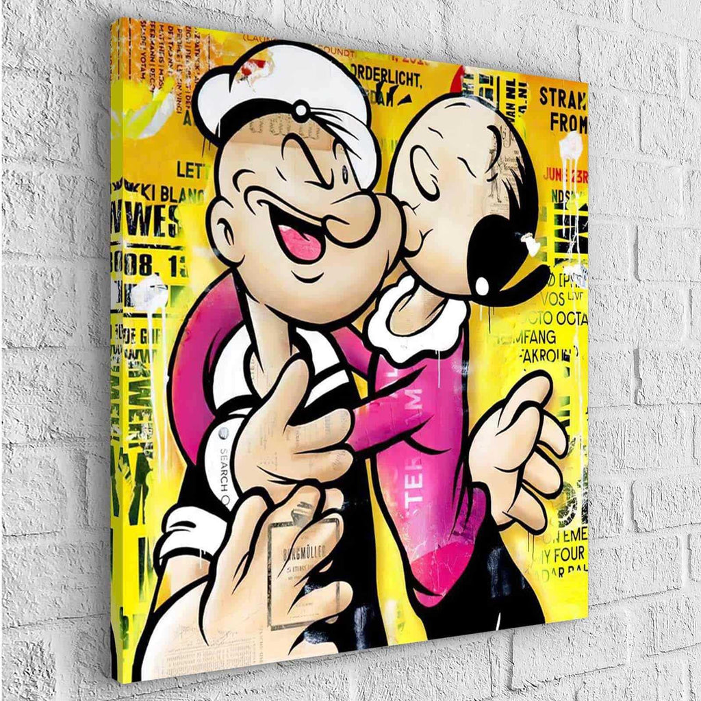 Tableau Popeye et Olive L'amour - Montableaudeco