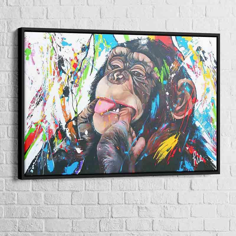 Tableau Singe Monkey Beauty - Montableaudeco